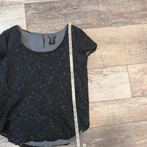 Talula Black Flutter Sleeve Sequin Blouse - Picture 7 of 7